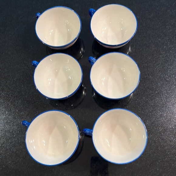 Vernon Ware Vintage Coffee Cups - Calico Plaid - Picture 2 of 8